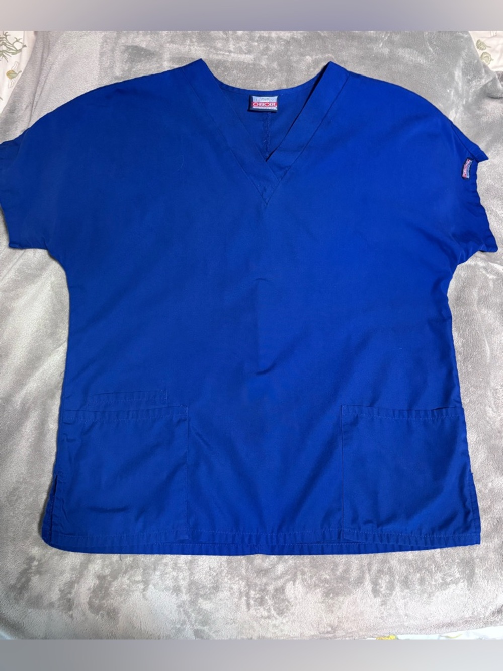 Cherokee Women’s Royal Blue V-Neck Scrub Top